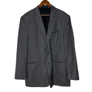 Ralph Lauren Gray 100% Wool 2 Button Blazer Size 48 Long Men’s